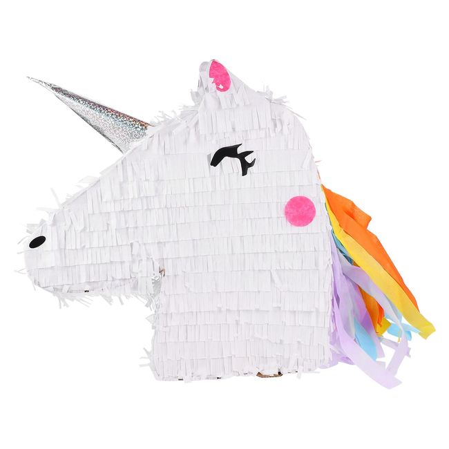 EXCEART Pinata Dots Birthday Game Props Large Birthday Surprise Hit Funny Celebration Present Decoration Party Paper Confetti Unicorn Shape