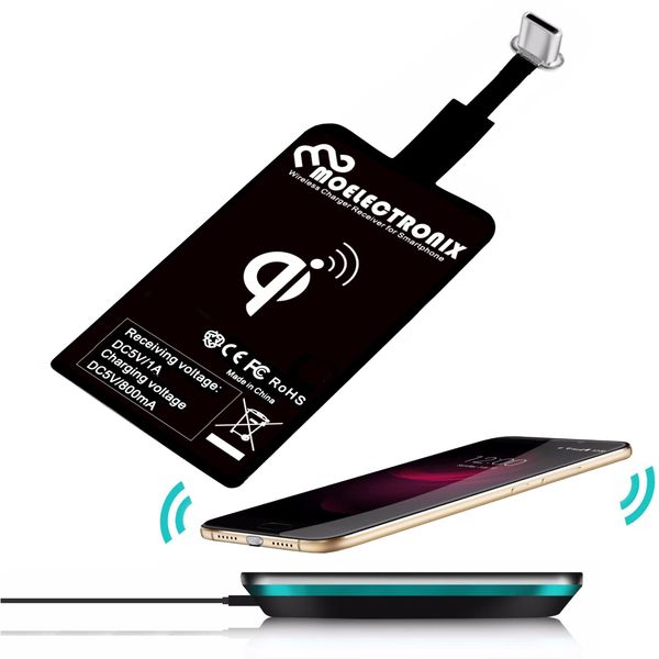 USB Type C Qi Suitable for Doogee N50 | Wireless Receiver Induction Adapter Charger | Charger Receiver