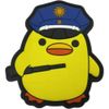 Angry Chicken Rubber Patch - Police - Fun Patch - Velcro Patch - Yellow