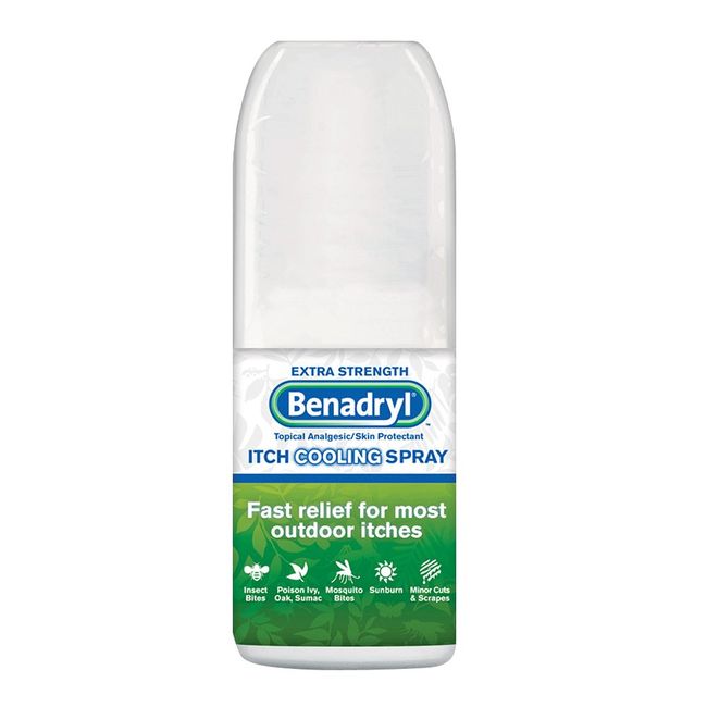 Benadryl Itch Relief Spray Extra Strength 2 oz (Pack of 6)