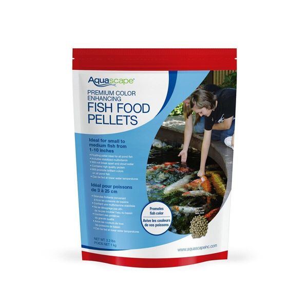 Aquascape Premium Color Enhancing Fish Food for Small to Medium Koi and Other