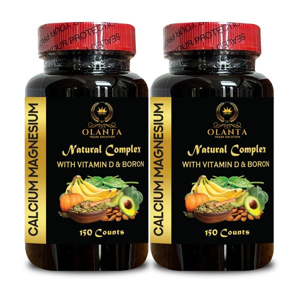 CALCIUM MAGNESIUM COMPLEX - Energy & immunity support, natural Brain Supplement
