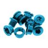 Alloy Chainring bolts x5 (Single Ring) BLUE, Free UK Postage