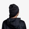 Buff Unisex - Erwachsene Reflektierend DryFlx® Mütze, Solid Black, Einheitsgröße EU