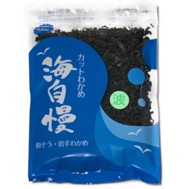 Dried Wakame Seaweed Seaweed Made in Iwate Prefecture, 3.5 oz (100 g), Premium Quality Zippered Bag