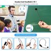 Auriculares con micrófono inalámbrico, sistema de micrófono con auriculares inal