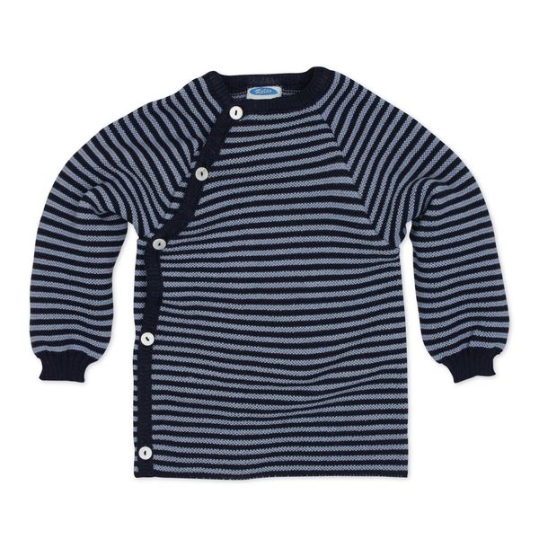 Reiff Reläx 20175 - Ringel-Schlüttli Bio-Merino-Schurwolle (kbT) marine/hellblau, Size / Größe:62/68