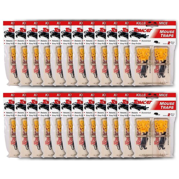 Tomcat Mouse Traps (Wooden), 24-Pack
