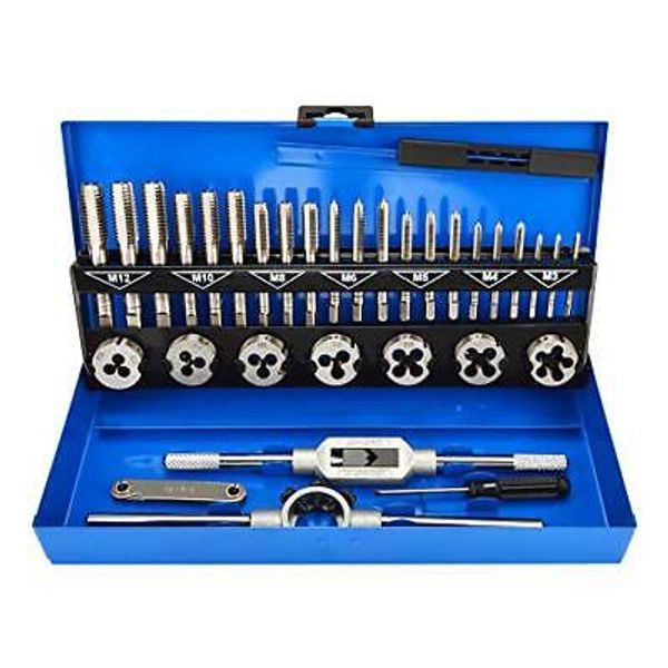 32 Pieces Tap and Die Set, Home Improvement Tool Kit for Creating and