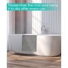Non-Slip Shower Mat 15.7x36 Inch - Textured Tub Surface - Quick Drying - Grey