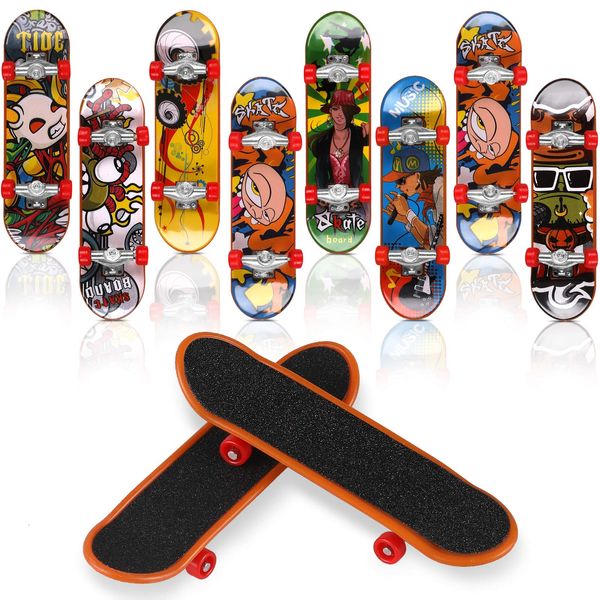 SOOKIN Finger Board 10PCS Fingerboards Mini Skateboard Deck Truck - Perfect for Kids Party Favours Bag Fillers Children Gift