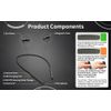 JINGHAO Hearing Amplifier Aids 80H Use, Noise Cancelling, USB Rechargeable