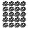 20Pcs/set Button Coin Cell Battery Socket Holder Case Black CR2025 CR2032 USA
