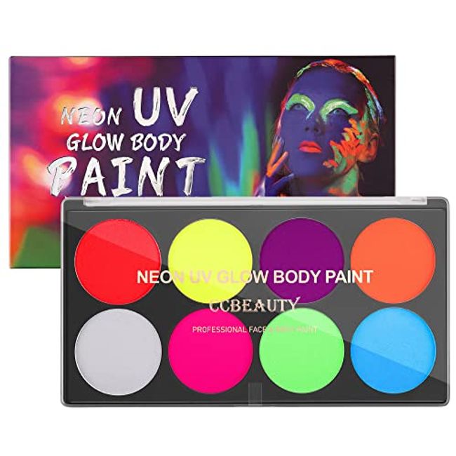 UV Light Neon Lady Eye design. Face Painting  Neon face paint, Face  painting, Uv face paint