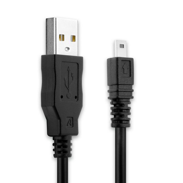 CELLONIC Camera USB Cable for Sony A200, A300, A350, A700, A100, A330, DSC-H90 – 8 Pin Mini USB B to USB A 2.0 – 1.5m Black, PVC