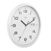 ACCTIM Calendar Wall Clock, White, 32cm Diameter