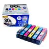 Top Ink for Epson IC80 Compatible IC6CL80L Compatible Ink 6 Color Pack