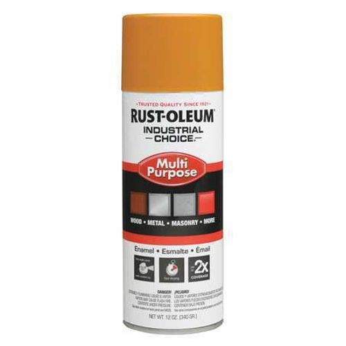 RUST-OLEUM 1643830 Spray Paint,School Bus Yellow,12 oz. 6KN96