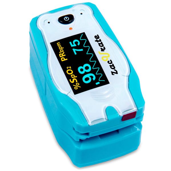 Zacurate Children Digital Fingertip Pulse Oximeter Blood Oxygen Saturation Monitor with Adorable Animal Theme (not for newborn/infant)