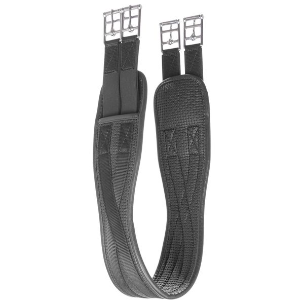 Acerugs Neoprene English GIRTHS Sizes 44” to 54” Shaped Contoured All Purpose Non Slip Horse TACK CHAFELESS Breathable (Black, 46")