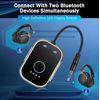 Swiitech Transmitter Receiver for TV, 2-in-1 Bluetooth 5.3 Adapter for Airplane