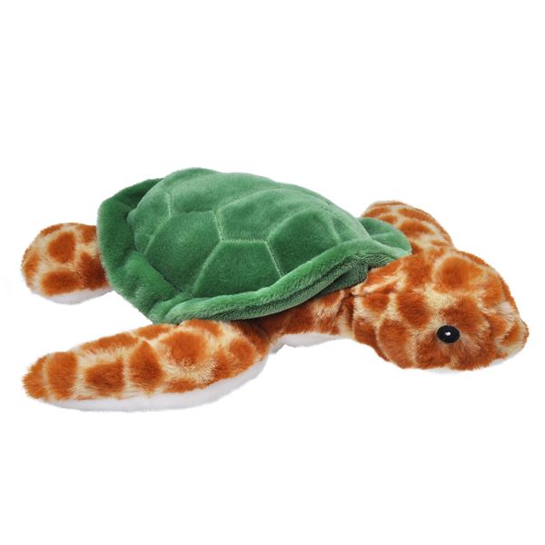 Wild Republic EcoKins Sea Turtle Stuffed Animal 12 inch, Eco Friendly Gifts for Kids, Plush Toy, Handcrafted Using 16 Recycled Plastic Water Bottles (24737)