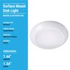 Topaz SDL6/15/930/D-28 LED 6" Surface Mount Disk Light 4000K Dimmable 1050 Lumen