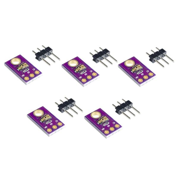 5 pcs TEMT6000 Light Sensor Ambient Light Sensitivity for Simulated Intensity