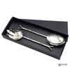 Elyon Hasanpur Reflective Silver Salad Serving Set Indian Artisan Made Forged