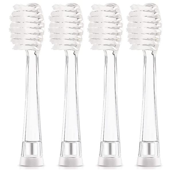 Seago SG977 SGEK6 Replacement Toothbrush Heads Kids Electric Toothbrush Brushes 4 Per Soft Bristles-4 Big Brush Heads