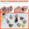 Tanstic 16 Sets B1K-B1M Potentiometer Linear Taper Rotary Potentiometer B Type Potentiometer with Knobs, Nuts and Washers