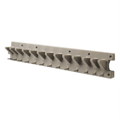 Suncast 2' Wall Mount Tool Organizer for Hanging Lawn and Garden Tools, 30 lb. Weight Capacity, Gray, Made in the USA