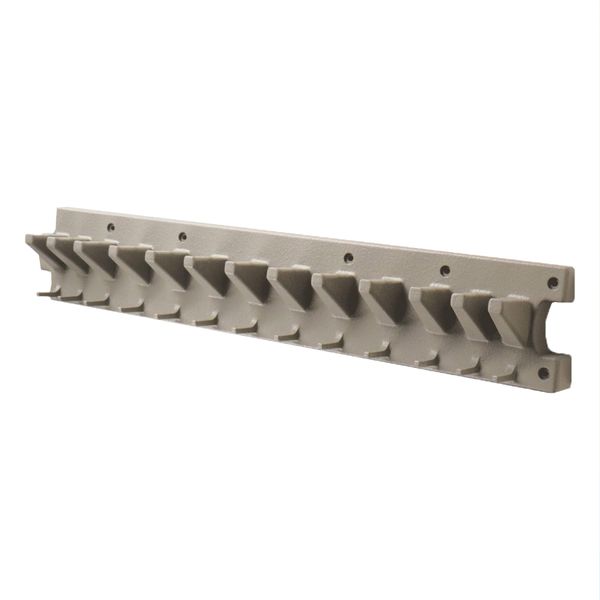 Suncast 2' Wall Mount Tool Organizer for Hanging Lawn and Garden Tools, 30 lb. Weight Capacity, Gray, Made in the USA