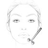 Nanshy Face Roller, Y-shaped 3D Metal Face Ice Roller Double-Pronged Skin Neck Eye Contouring Facial Roller Sculpting Tool Jawline Jaw Sculptor Shaper Face Massager
