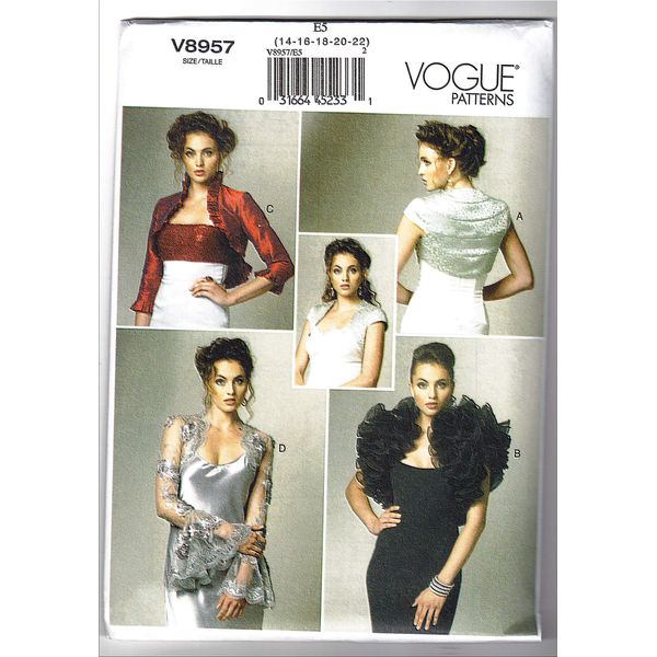 Vogue Patterns Vogue Sewing Patterns VGE 8957 E5 (14-16-18-20-22), Multi-Colour, Multicolor