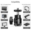 SmallRig 1/4" Camera Hot Shoe Mount, Ballhead Tripod with Additional 1/4" Screw, 2pcs Pack - 2059