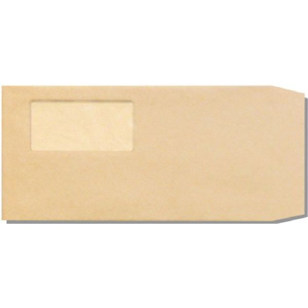 Window Envelopes, 6 Kraft Long Brown Envelopes, A4 Tri-Fold, Eco Window, 500 Sheets