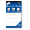 Just Stationery 19x12mm Sticky Label - White