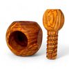 Apple Shape Nutcracker (Apple) - Handcrafted Olive Wood Nutcracker | Unique Traditional Lever and Modern Design | Nut Cracking Tools for Walnuts, Pecans, Hazelnuts