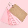 HGFLMR Flash Cards, 400 pcs with Binder Ring, 8 Set, 50 Sheets per Set, Assorted Colors