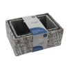 JVL Urban Set of 2 Rectangle Paper Storage Baskets