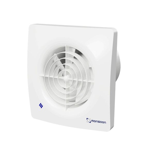National Ventilation MON-S100T Monsoon 'Silence' Extractor Fan 4 Inch / 100mm (Timer Model)