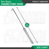 Spay Snook Hook 8" Ovariectomy Veterinary Surgical Instruments German Grade