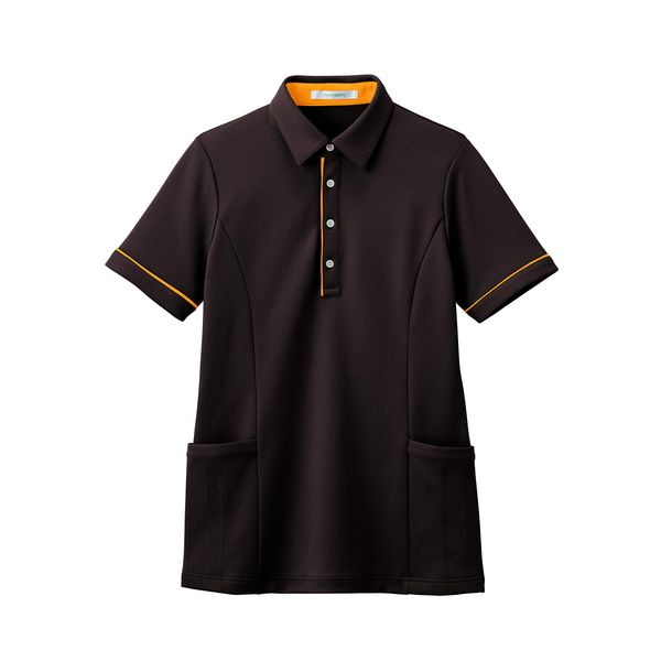 [HEARTGREEN] HSP004 AIRTHROUGHPOLOLONG Short Sleeve Long Polo Shirt, Earth Brown, L