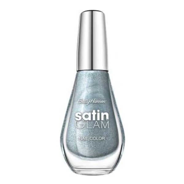 SALLY HANSEN Satin Glam Shimmery Matte Finish Nail Color - Metal Iced