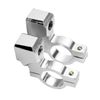Create idea UNIVERSAL MOTORCYCLE HANDLEBAR MIRROR MOUNT 10MM-7/8 ALUMINUM CLAMP CHROME