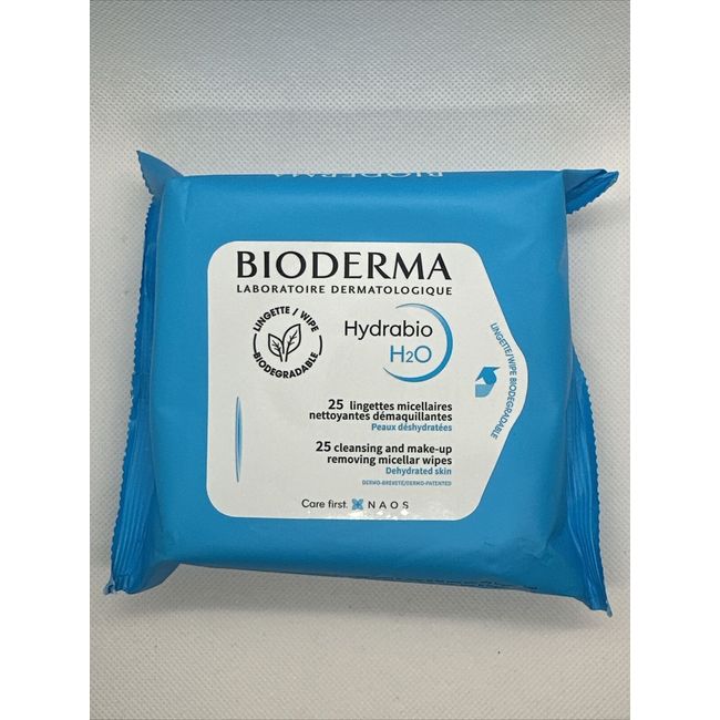 Bioderma Hydrabio H2O 25 Wipes - Cleansing and Make-up removing micellar wipes