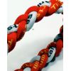 20" Red/White Titanium Sport Tornado Baseball/Softball Necklace