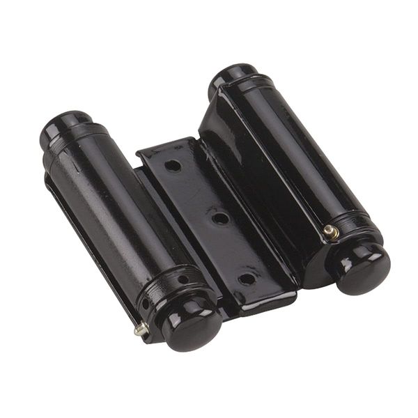 Richelieu 810FBB Onward Double Action Spring Hinge for Interior Door, 3 3/4-inch (95 mm), Black Finish, 2 Pack