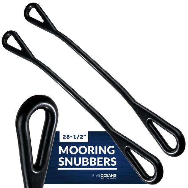 Five Oceans Marine Boat Rubber Mooring Snubber, Shock Absorber 28-1/2 inches, 2-Pack - FO102-M2
